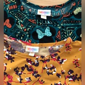 Lularoe Minnie Mouse and Beauty and the Beast dresses